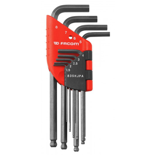 JEU DE 9 CLES MALES LONGUES 6 PANS - FACOM FRANCE | 83SH.JPAAPF