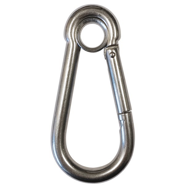 MOUSQUETONS A ŒIL « Forme poire » - INOX AISI 316