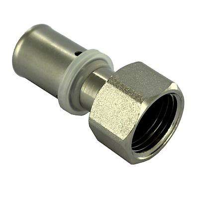 RACCORD A ECROU LIBRE A SERTIR POUR TUBE PER - NICKELE