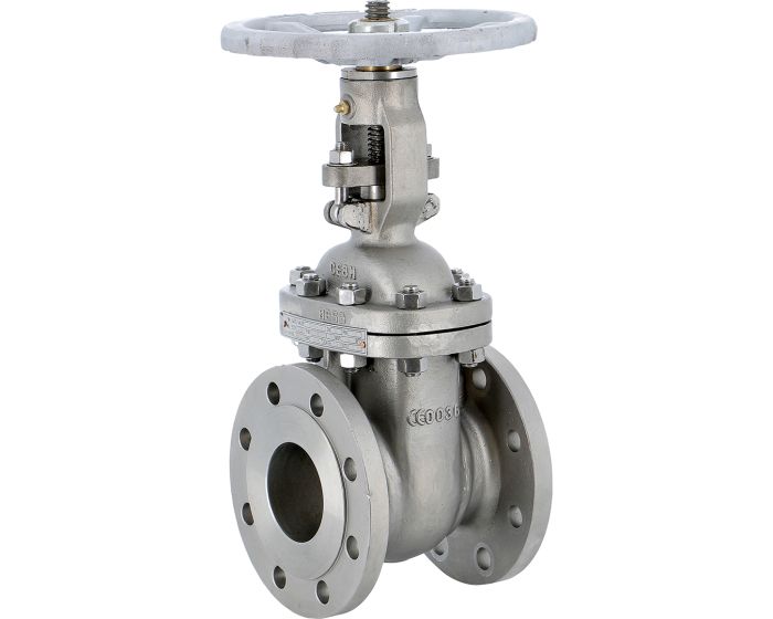 ROBINET VANNE A OPERCULE INOX DIN COURT A BRIDES PN16