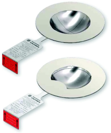 DISQUE DE RUPTURE ( DISQUE DE SECURITE) INOX 316L A DÔME INVERSE - TYPE YC