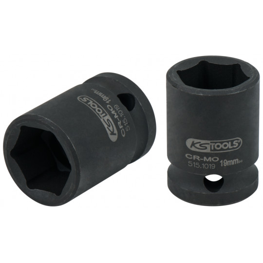 DOUILLE A CHOCS 6 PANS CREUX 1/2'', 65 mm