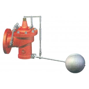 ROBINET A FLOTTEUR INOX 304 COMPENSE D'EQUERRE A BRIDE PN10