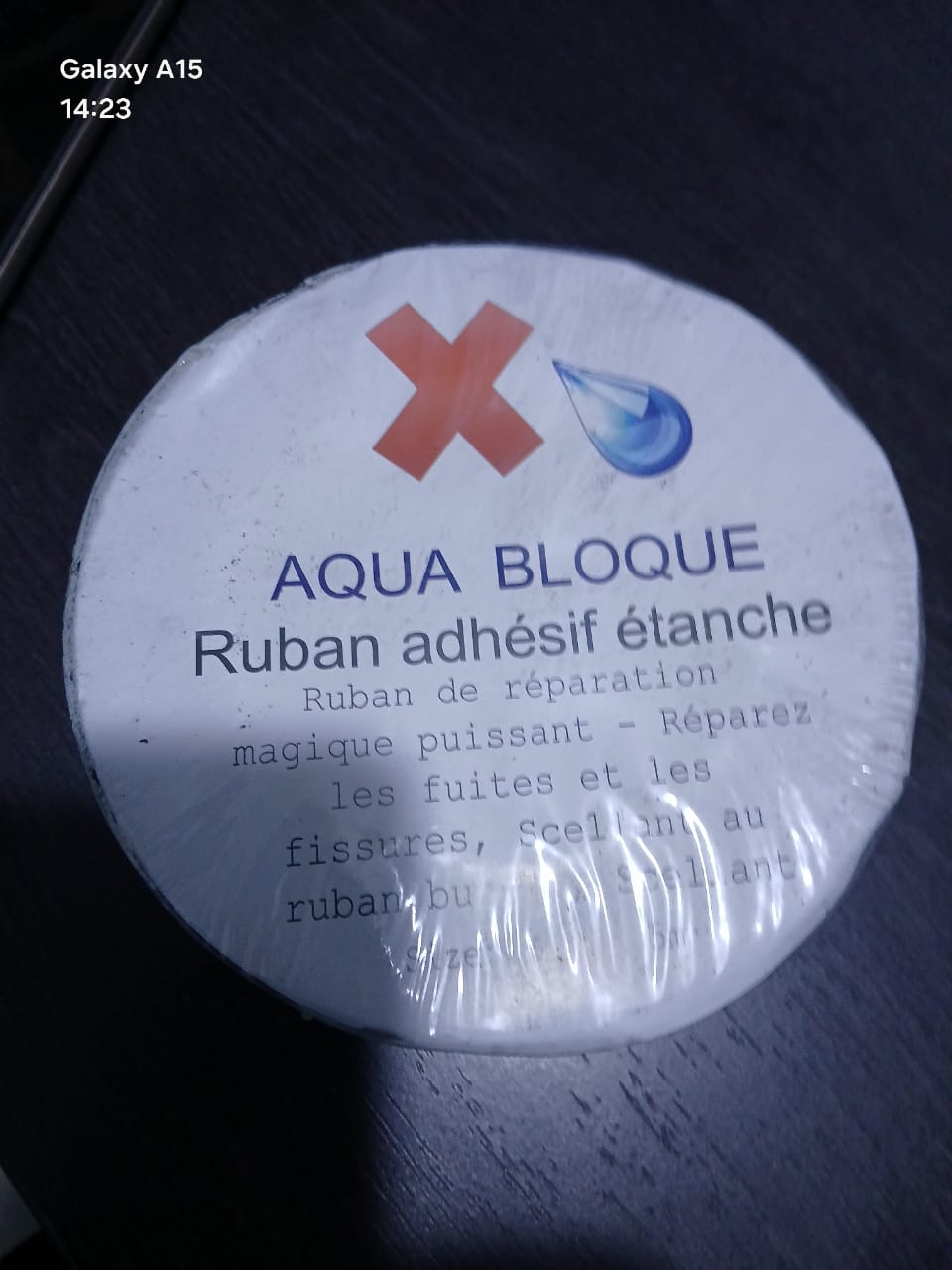 RUBAN ADHESIF ETANCHE ( 5cm x 5m) - AQUA BLOQUE