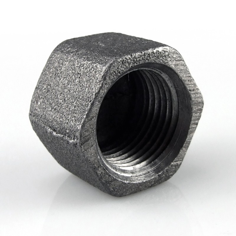 BOUCHON HEXAGONAL FEMELLE BSP ACIER NOIR T3