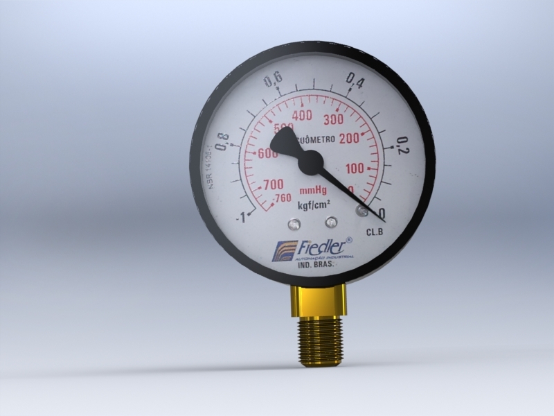 MANO-VACUOMETRE TT INOX, SEC Ø100-RV-1/2-P.-760MMHG/+0