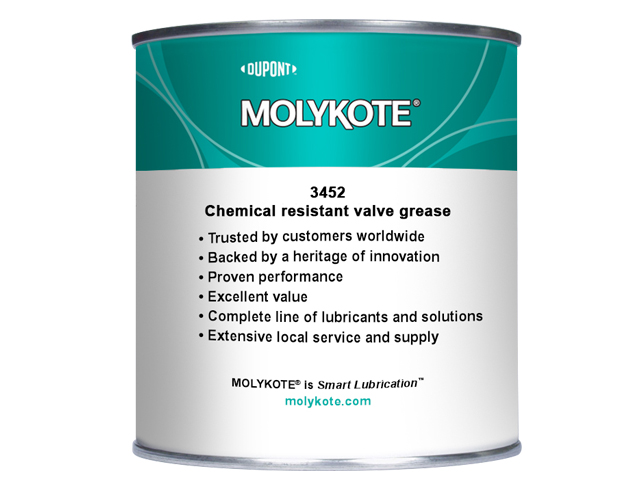GRAISSE POUR SOUPAPES  RESISTANTE AUX PRODUITS CHIMIQUES MOLYKOTE® 3452 A BASE