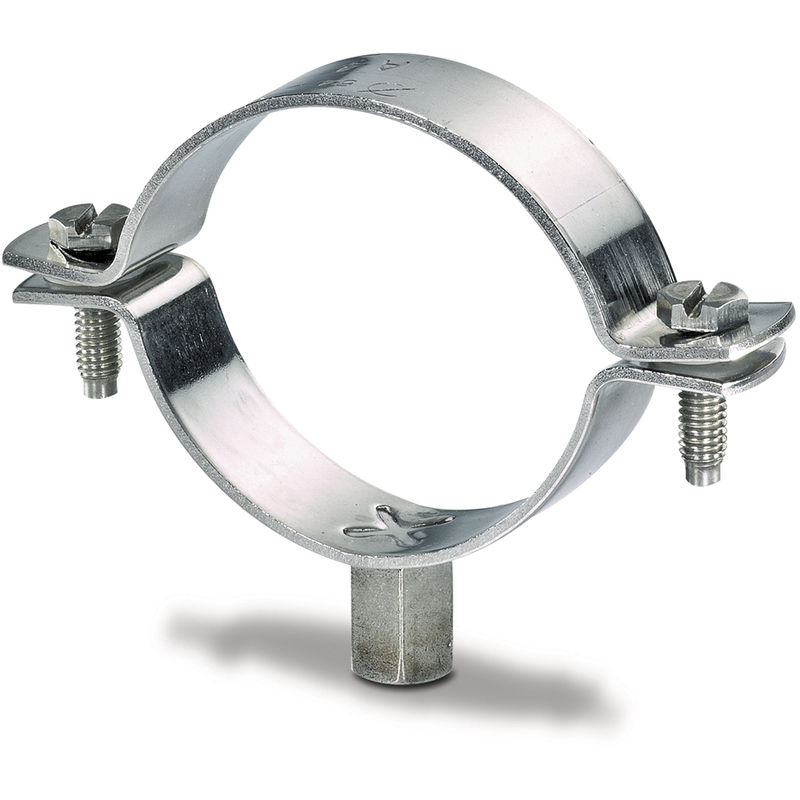 COLLIER RENFORCÉ TYPE ATLAS - ACIER ZINGUÉ PETIT BOSSAGE M8 +M10